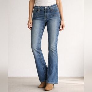 Angels Petite Bootcut Jeans Size 10P Medium Wash Classic Denim